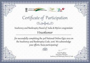certificate of IBBC -Vineet
